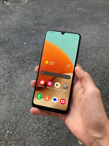 Samsung: Samsung Galaxy A32, 64 GB, rəng - Qara, Barmaq izi, İki sim kartlı, Face ID