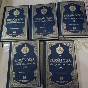 tibbi kitablarin satisi: Quran kitablari 5 cild turkce erebce ve aciqlamasi (tefsiri) watchap