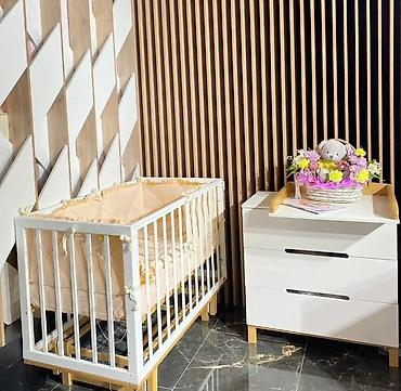 bunk bed: Продаётся белая детская кроватка INDY из дерева с регулируемой высотой — 5
