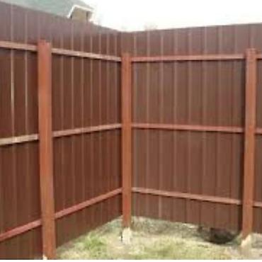 Металлические заборы: Металлический забор, Полимерный профнастил, Двусторонний, Новый, Покраска забора, Гарантия, Бесплатный выезд — 10