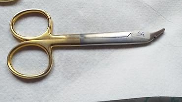 lapis za rane: Sečice makaze za konac žicu metalne mrežice titanijum Kao sa slika — 8