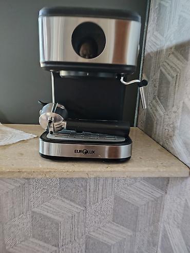 avtomobil manitorlari: Eurolux espresso/kofe aparatı - Paslanmayan polad və qara mat dizayn — 1