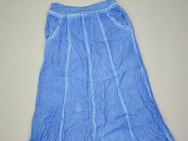 błękitna spódnice maxi: Spódnica, S, stan - Dobry