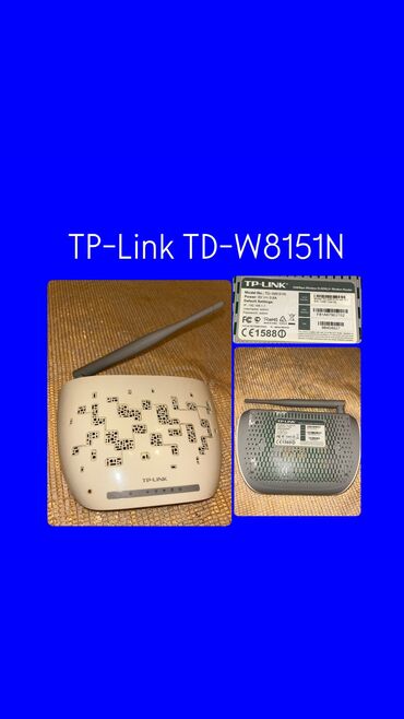 Modemlər və şəbəkə avadanlıqları: TP-Link модем

TP-Link TD-W8151N. 10azn