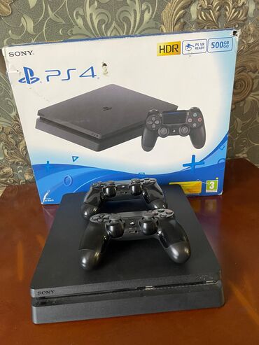 plejstejshen 3 super slim 500 gb: Продам Ps4 Slim внутри есть игры UFC4,Fifa21,Gta5,The Crew2, Mortal