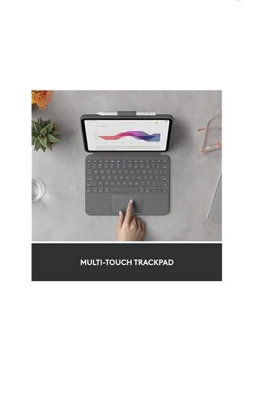 Чехлы и сумки для ноутбуков: Чехол-клавиатура Logitech Combo Touch Detachable Keyboard Новая — 5