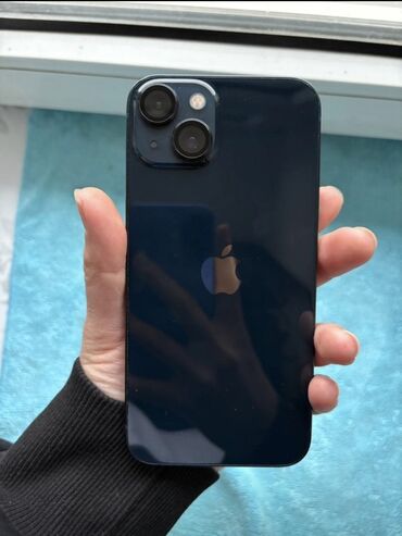 i5 6400t: IPhone 13, Колдонулган, 128 ГБ, Midnight, Кабель, 100 %