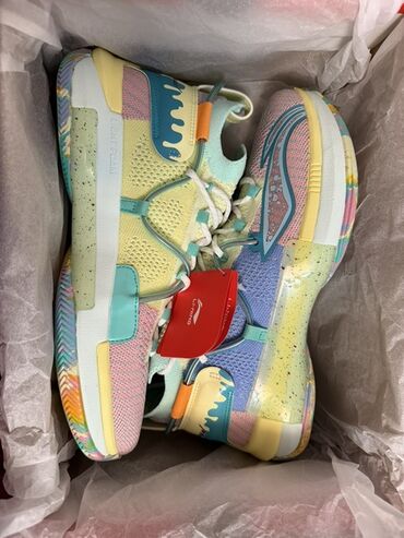 шапочки с надписями: Баскетбольные кроссовки:Li-Ning Speed 6 Premium. Размер: 41 (270мм по