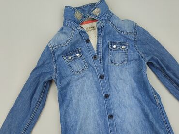 only koszula: Shirt 13 years, condition - Very good, pattern - Monochromatic, color - Blue