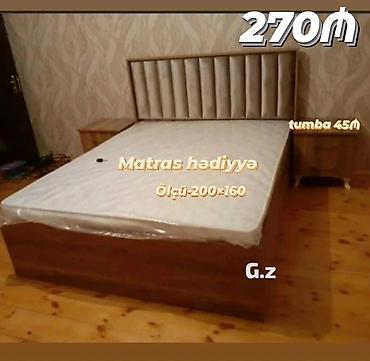 Çarpayılar: Yeni, İkinəfərlik çarpayı, Bazasız, Matras ilə, Siyirməli, Azərbaycan — 8