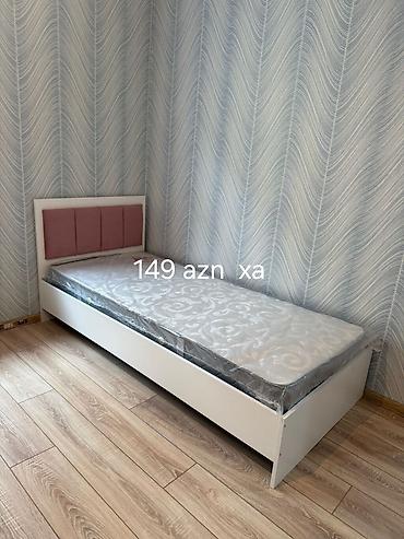 Çarpayılar: Tək nəfərlik çarpayı modelləri - Müxtəlif dizaynlar: ağ korpuslu — 7