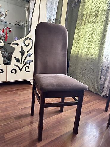 islənmis stular: Qonaq otağı üçün, İşlənmiş, Açılan, Oval masa, 6 stul — 2