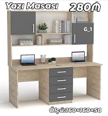 defter qelem: Yazı masası – funksional iş-güzar guşəniz üçün ideal seçim. - Ölçü — 1