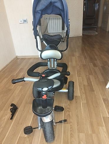 3 tekerli velosiped: Uşaq üçtəkərli velosiped – valideyn tutacağı və günlükli model - — 1