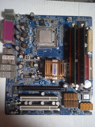 процессор с материнской платой: Материнская плата, Б/у, LGA775, Для ПК