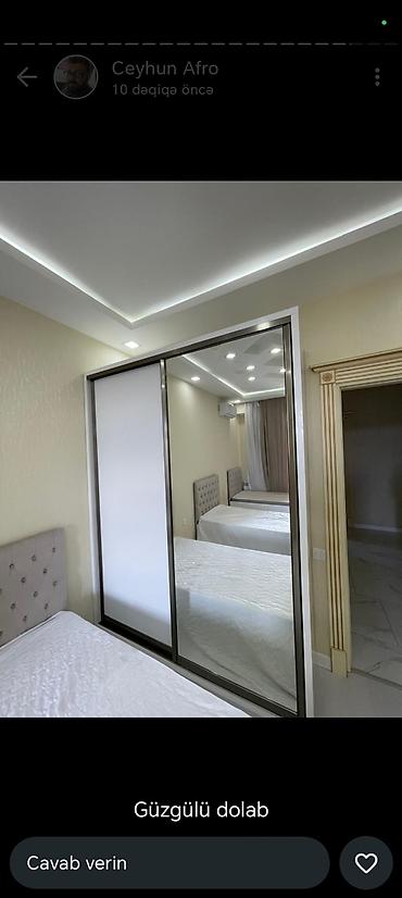 Paltar dolabları, qarderoblar: Güzgülü dolab - Növ: Yataq otağı üçün iri həcimli qarderob - Dizayn — 2