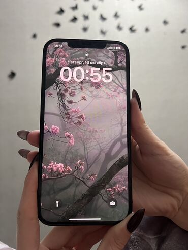 поко ф6 про бишкек: IPhone 12 Pro Max, Б/у, 128 ГБ, Blue Titanium, Защитное стекло, 82 %
