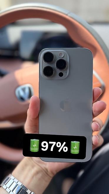 ipad 4 mini: IPhone 16 Pro Max, 256 GB, Natural Titanium, Face ID, Simsiz şarj, Sənədlərlə — 1
