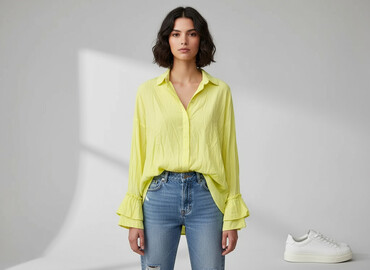 koszula oversize w paski zara: Zara, Сорочка жіноча, розмір S