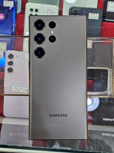 Samsung: Samsung Galaxy S23 Ultra, Б/у, 512 ГБ, цвет - Зеленый, 1 SIM, eSIM