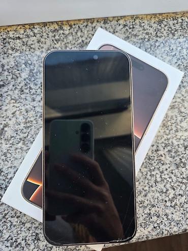 IPhone 16 Pro Max, Б/у, 256 ГБ, Золотой, Зарядное устройство, Чехол, Кабель, 91 %