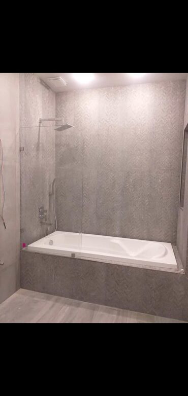 Duş kabinaları, arakəsmələr: Yeni Üstü açıq kabina, Künc üçün, Pulsuz çatdırılma — 14