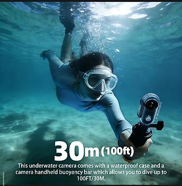 go pro 12: 4K WiFi Action Kamera – 30FPS Kompakt, hər yerə uyğun aksion kamera — 4