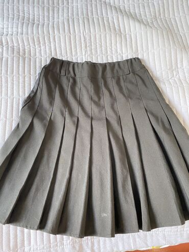 атласная юбка: Школьная форма, цвет - Черный, Новый