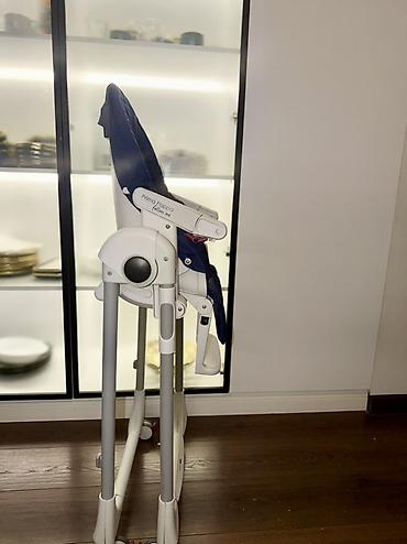 peg perego: Стульчик для кормления, Б/у, Peg perego, Пластик, цвет - Синий, Самовывоз, Платная доставка — 2