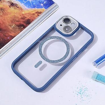 kozmeticka lupa: Maska Magsafe shining za iPhone 15 6.1 svetlo plava. Uz brzu dostavu i — 7
