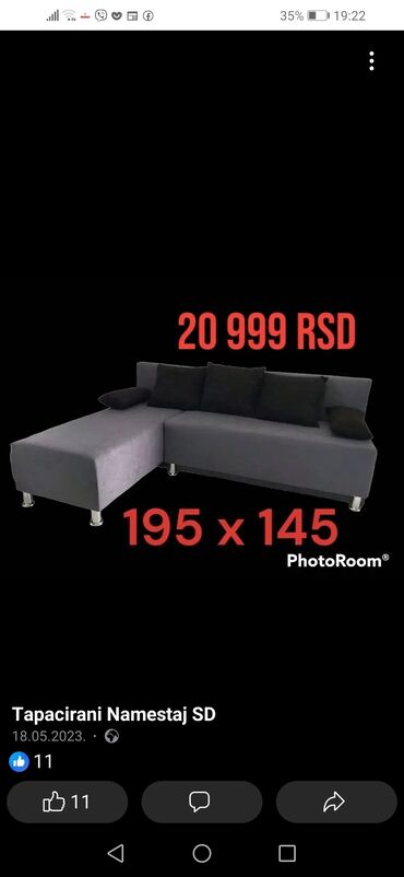 Ugaone garniture: ⭐⭐AKCIJA,AKCIJA⭐⭐UG MIMI⭐20 999 RSD⭐195 X 145⭐RAZVLACI SE U na lalafo.rs — 1 Ugaone garniture: ⭐⭐AKCIJA,AKCIJA⭐⭐UG MIMI⭐20 999 RSD⭐195 X 145⭐RAZVLACI SE U — 1
