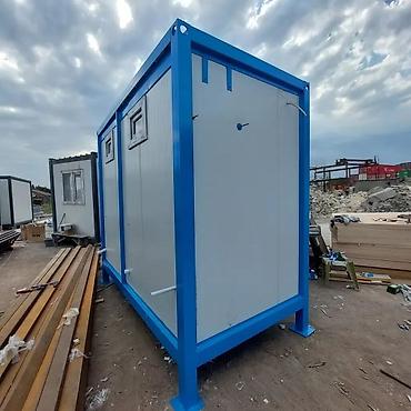 Контейнеры: Portativ sanitar konteyner – 2 bölməli - Metal karkaslı, mavi-ağ — 2