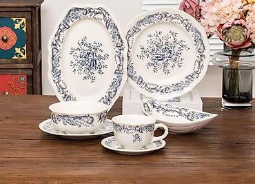 Наборы посуды: Набор сервировочных блюд SENDERI 1) Круглая подставка с прозрачным — 9