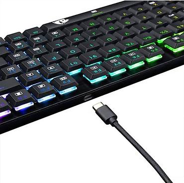 klavyatura komputer: Klaviatura Redragon Dragon Warrior K603P-KBS Blue Switch Redragon — 2