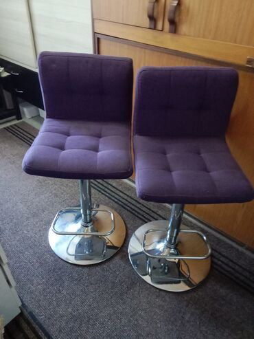 plastične barske stolice: Bar, color - Purple, Used