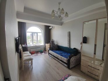 манас квартиры: 1 комната, 48 м², Элитка, 12 этаж, Евроремонт