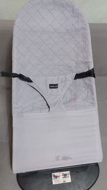 детскую кроватку кроватка к: Балдар үчүн шезлонг, Колдонулган, Термелген отургуч, Башка материал, түсү - Боз