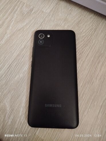 Samsung: Samsung Galaxy A03, 32 GB, rəng - Qara