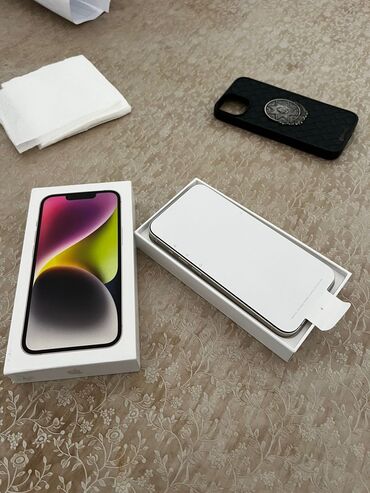 ref iphone satisi: IPhone 14, 128 GB, Ağ, Face ID