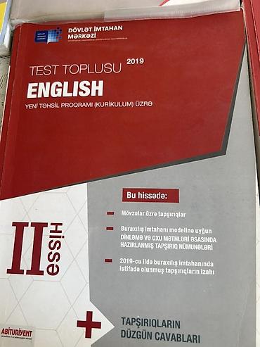 Testlər: Məhsul: DİM “Test Toplusu – English” (İngilis dili) kitabları dəsti — 7