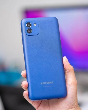 Samsung: Samsung Galaxy A03s, 64 GB, rəng - Qara, Barmaq izi, İki sim kartlı