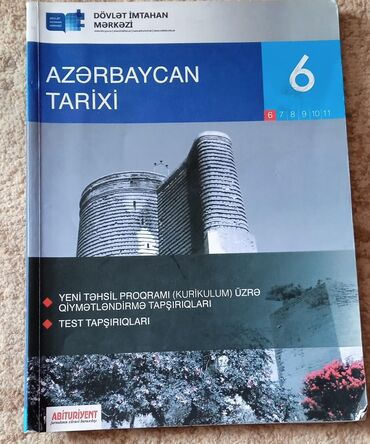 8 ci sinif az tarixi: Azərbaycan tarixi 6 ci sinif .
qiyməti 3 manat