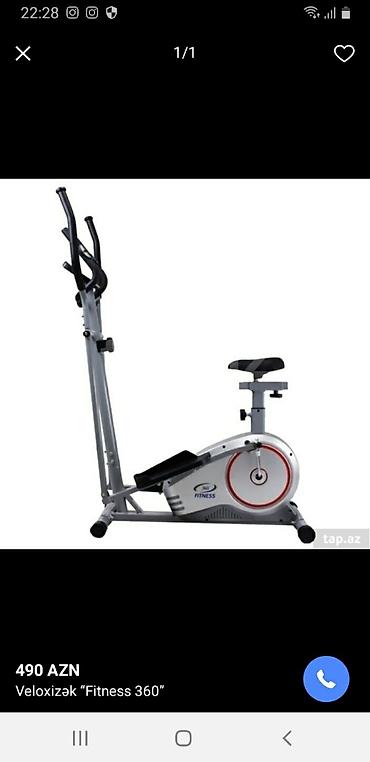 Спорт и отдых: Qacis trenajorlari velotrenajor veloxizekler vardir. Her cure vardir — 1