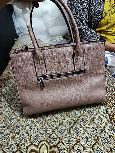 Сумкалар: Сумка-тоут Prada Milano, пудрово-розовый цвет. - Фактурная кожа с — 4