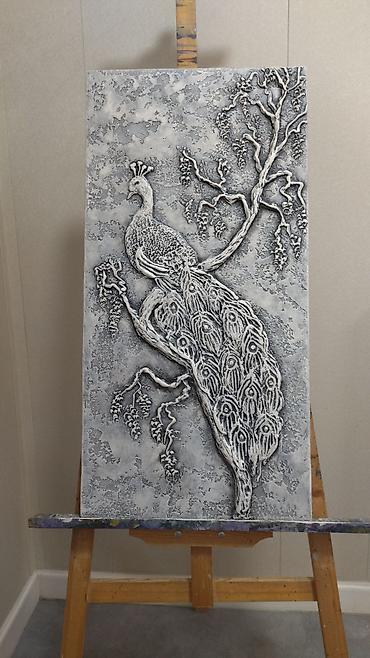 осенние поделки купить: Картина .холст,акрил,паталь,лак40/50 — 9