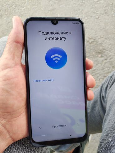телефон 1сом: Redmi, Redmi Note 7, Колдонулган, 32 ГБ, түсү - Көк, 2 SIM