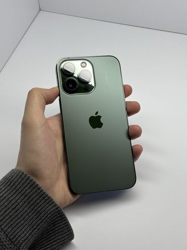 Apple iPhone: IPhone 13 Pro, 256 ГБ, Alpine Green, Гарантия, Беспроводная зарядка, Face ID