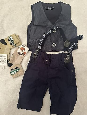 Uşaqlar üçün digər geyimlər: Butun paltarlar tezedi geyinilmeyib 1) Şalvar: - Rəng: tünd — 3