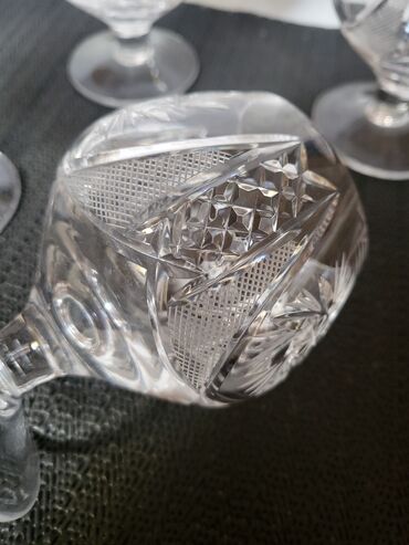 Čaše: Case kristal za zestoko pice iz 70ih.god. Case kristal,gravura za — 11