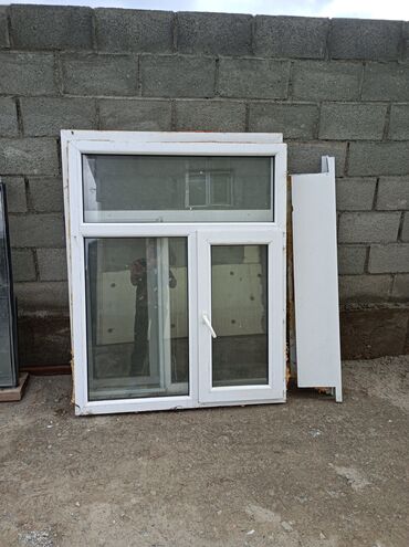 деревянные окна в бишкеке цены: Пластиковое окно, цвет - Белый, Б/у, 150 *120, Самовывоз